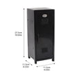 thumbnail image 2 of Mini Locker, Metal Small Locker for Desktop, Black | Desktop Organizer Box For Makeup Office Supplies Small Items, 10.8 x 4.5 x 4.5 inch, 2 of 4