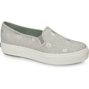 Womens Keds Triple Decker Platform Slip On Fashion Sneakers, Hibiscus Gray