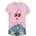 thumbnail image 2 of PNTUTB Fashion Versatile Women's Valentine's Day Print Casual Crew Neck Short Sleeve Comfort Loose T Shirt, 2 of 6