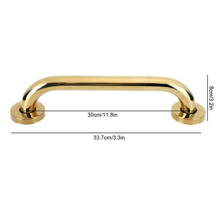 Elowen HandleHandicap Grab Bars, Bathtub Rail Grab Stainless Steel with Decorative Cover Bag Of Screw for Bathroom for Toilet for Bathtub