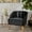 Black, variant on Modern contemporary style - Natural-grain legs - Extra seating - Easy cleanups
