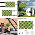 thumbnail image 6 of XYZCANDO Clover Floral 4 Piece Golf Cart Seat Covers Golf Cart Steering Wheel Covers 2 PCS Golf Cart Flags St. Patrick's Day Golf Cart Decor Steering Wheel Wrap Mini Flags for Parades Green, 6 of 7