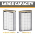 thumbnail image 2 of SpaceAid Extra Large Toilet Paper Storage with Lid, Slim Basket Holder, Gray, 2 of 7