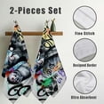 thumbnail image 3 of Nawy Graffiti Banksy Punk Art Towel Set - 2 Pack Hand Towel for Kitchens, Bathrooms, Showers 27.5*16in, 3 of 6