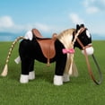 thumbnail image 4 of Peluche HollyHome Pretty con forma de caballo de peluche, 28 cm, negro, 4 of 9