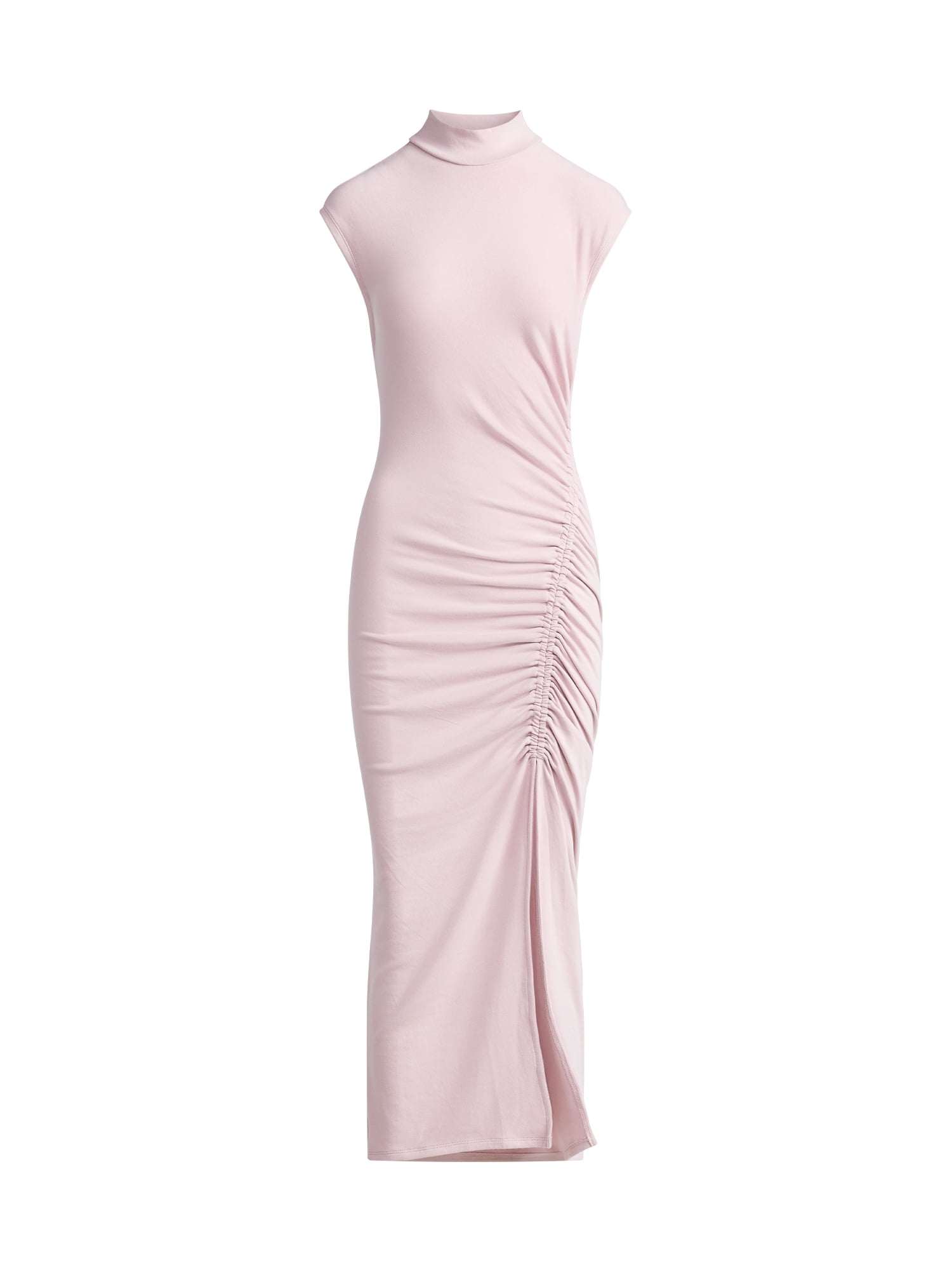 Scoop Women’s Jersey Knit Maxi Dress with Side Ruching, Sizes XS-XXL