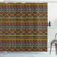 thumbnail image 1 of Ambesonne African Shower Curtain, Geometric Colorful, 69"Wx70"L, Multicolor, 1 of 3
