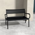 thumbnail image 3 of Compamia Paris Outdoor Bench Black, 3 of 8