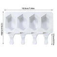 thumbnail image 3 of Moldes para paletas,Moldes para pasteles caseros Moldes para paletas Moldes para paletas de silicona 4 cavidades Hexágonos Moldes para hielo Fabricante gratuito para postres de paletas, 3 of 5