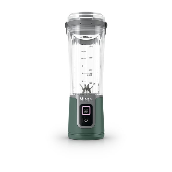 Ninja Blast Portable Personal 18 Oz Blender w/ Leak Proof Lid & Easy Sip Spout, Rechargeable Base, BC150GN Green