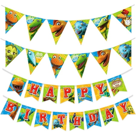 Dinosaur Train Banner & Pennants Kit - Dinosaur Train Party Supplies