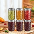 thumbnail image 5 of SUMMIT - 12oz/350ml Mason Jars with Airtight Lids Glass Canning Jars with Regular Lids Spice Jars Honey Jars for Yogurt,Jam,Spice,Overnight Oats Canning, Preserving,Decorations,Jelly,6 Pack (12oz), 5 of 13
