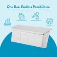 thumbnail image 6 of Architectural Mailboxes Wayland™ Vertical Wall-Mounted Mailbox for Outside, Rust-Resistant Galvanized Steel Metal Small Mail box, White, 6 of 8