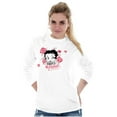 thumbnail image 5 of Betty Boop Romantic Rebel Flirt Women's Long Sleeve T Shirt Brisco Brands L, 5 of 6