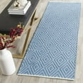 thumbnail image 2 of SAFAVIEH Montauk Kimberlyn Geometric Diamond Cotton Area Rug, Blue/Ivory, 5' x 7', 2 of 8