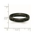 thumbnail image 6 of Chisel Stainless Steel Polished Black IP-plated 4mm Band, 6 of 7