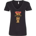 thumbnail image 3 of Inktastic Yorkshire Terrier Dog Yorkie Women's V-Neck T-Shirt, 3 of 5