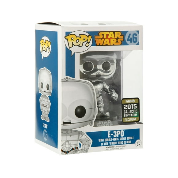 Funko Pop! Star Wars E-3P0 CHROME 2015 Galactic Convention Exclusive