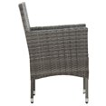 thumbnail image 3 of vidaXL Chaises de Salle à Manger de Jardin 2 pcs Poly Rotin Gris, 3 of 5