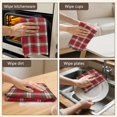 thumbnail image 6 of 2 Pcs Funny Kitchen Towels,Red and Green Christmas Plaid Pattern Microfiber Dish Towels,Kitchen Tea Towels,Kitchen Towel Set (18" X 26"), 6 of 7