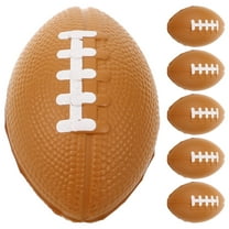 Hemobllo 10pcs Football Toys Squeeze Plaything for Relief Office Use Brown PU