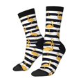 thumbnail image 1 of Balery Gold Flamingo Calcetas Largas con Estampado para Hombre y Mujer – Suaves y Transpirables, Talla Única (US 5-11), 1 of 6