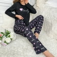 thumbnail image 2 of YIGSECU Women's Pajamas 2 Pieces Lounge Set Loungewear Long Sleeve Top with Long Pant, 2 of 16