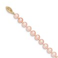 thumbnail image 2 of 14K Or Jaune 6-7mm FW Rose Cultivé Près de Collier de Perles Rondes 20 Pouces, 2 of 3