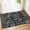Black and White, variant on 2x3 Washable Rug Small Area Rugs Low Pile Mid Century Modern | Throw Carpet for Entryway Bathroom Kitchen Bedroom Bedside Non Slip Floor Indoor Boho Abstract
