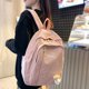 thumbnail image 3 of Mochila de pana a rayas para mujer, Bolsa Escolar para adolescentes, niñas y niños, bolsa de moda Harajuku de lujo, paquete de libros para estudiantes, 3 of 5