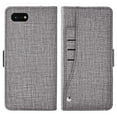 thumbnail image 4 of Compatible avec Google Pixel 3 Étui Portefeuille en Cuir à Rabat Porte-Cartes Support Accessoires pour Cellulaire Porte-Monnaie Fente pour Pièce d'Identité de Crédit Étuis de Téléphone pour Pixel1 Femmes Hommes Gris, 4 of 5