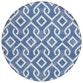 thumbnail image 2 of Addison Rugs Chantille Indoor/Outdoor Transitional Geometric Blue Washable Round Rug, 8' x 8', 2 of 6