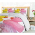 thumbnail image 5 of Ambesonne Rubber Duck Duvet Cover Sets, Duck Couple in Love, 2-King, Yellow Pink White, 5 of 7