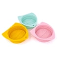 thumbnail image 1 of Paquete de 3 tapas para latas de comida para perros y gatos oso de fresa tapas elásticas de silicona tamaño universal reutilizable, 1 of 6