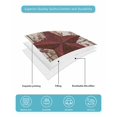 thumbnail image 4 of Twin Quilt Bedding Set, Red Texas Star Vintage Reversible Summer Quilt 3 Pieces, Farmhouse Berry Brown Wooden Lightweight Bedspreads Coverlets with 2 Pillow Shams for All Seasons, 4 of 5