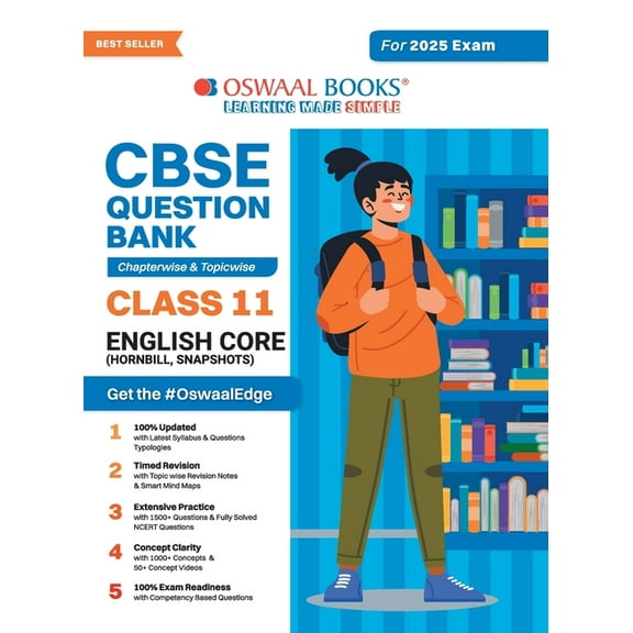 Oswaal CBSE Question Bank Class 11 English Core, Chapterwise and Topicwise Solved Papers For 2025 Exams (Paperback)