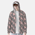 thumbnail image 2 of Balery Veste à Capuche Légère à Manches Longues avec Protection Solaire Poodle Dog Pattern UPF 50+ pour Femmes et Hommes avec Poche pour Randonnée en Plein Air-Moyen, 2 of 7