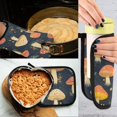 thumbnail image 5 of Yayeee Oven Mitts and Pot Holder Set of 4 Heat Resistant Kitchen Gloves Baking Hot Pad, Black Mushroom Pattern, 5 of 5