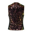 thumbnail image 4 of Men's Gothic Formal Dress Paisley Floral Jacquard Waistcoat Medieval Court Dress Embroidery Sleeveless Vest Jacket, 4 of 5