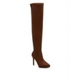 thumbnail image 5 of Jessica Simpson Vallrie Nut Brown High Heel Over The Knee Suede Pointed Toe Boot (Nut, 9), 5 of 6