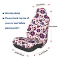 thumbnail image 3 of Wukai Skull lips record Guitar Full Set Car Seat Covers with Soft Padding Universal Auto Front Seats Protector and Cushion Mat, 3 of 5