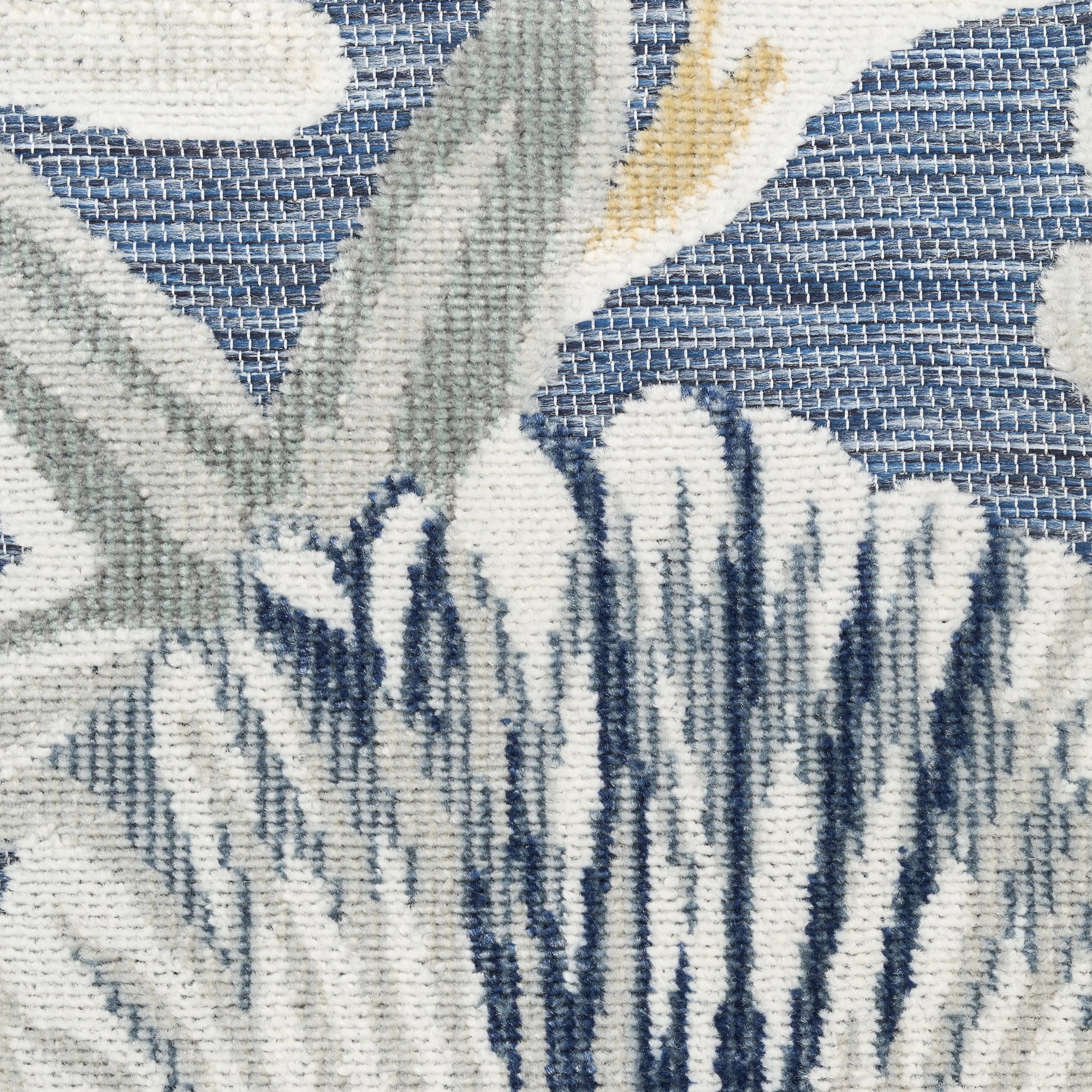 Nourison Suncoast 4' x 6' Denim Multicolor Coastal, Nautical & Beach Rug