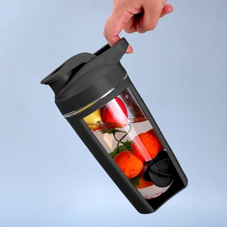 500ML Protein Shaker Bottle Insulated Anti-Scald Design Built-In Mixer Leak-Proof Seal Handheld Sports Cup for Gym Outdoor Running Protein Mixing & Hot Drinks Preparation
