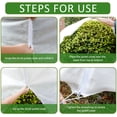 thumbnail image 2 of Fabulas Plant Covers Freeze Protection, 2 Pack Shrub Jacket for Winter, 50 x 70 inch 2.0 oz/yd² for Cold Weather Outdoor Potted Plants Fruits, 2 of 6