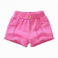 thumbnail image 4 of Kaprioy Girls Denim Shorts Toddler Girls Summer Cozy Casual Ripped Jeans Shorts Baby Kids Solid Color Daily Wear Denim Short Pants, 4 of 5