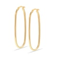 thumbnail image 3 of Charmsy 925 Sterling Silver Post Gold Plated Oval Large Hoop Earrings for Women 52mm, 3 of 5