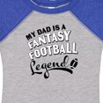 thumbnail image 4 of Inktastic My Dad is a Fantasy Football Legend Boys or Girls Baby Bodysuit, 4 of 5