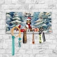 thumbnail image 2 of Merry Christmas Collie Enjoys Woofmas Winter Xmas Holiday Wood Key Holder Collie Dog Lover Gifts Idea Wall-mounted Key Rack Home Decor - 02022, 2 of 5