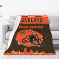 thumbnail image 4 of Custom Cleveland Blanket Personalized Throw Blankets Name and Number for Men Women Boy Football Style Decor Gifts, 4 of 6