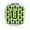 Green & Yellow, variant on Letter U Football Green & White Compact Mirror